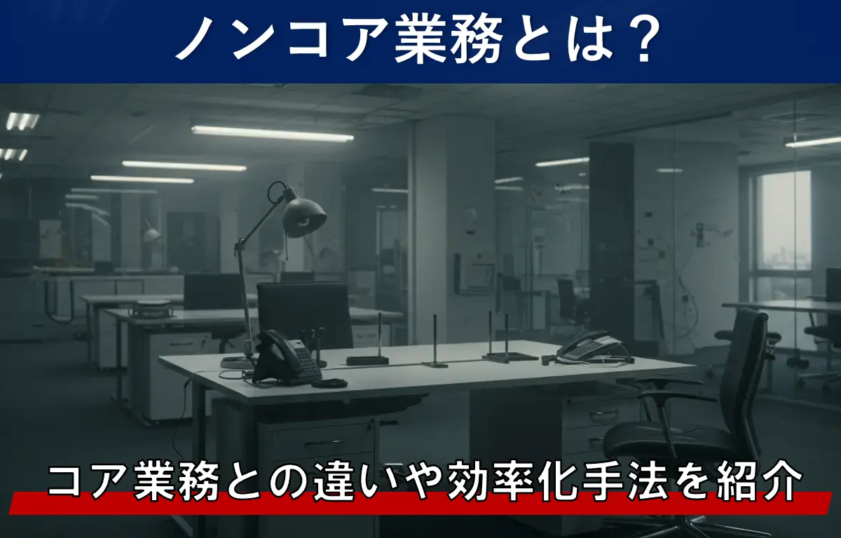 ノンコア業務とは？コア業務との違いや効率化手法を紹介