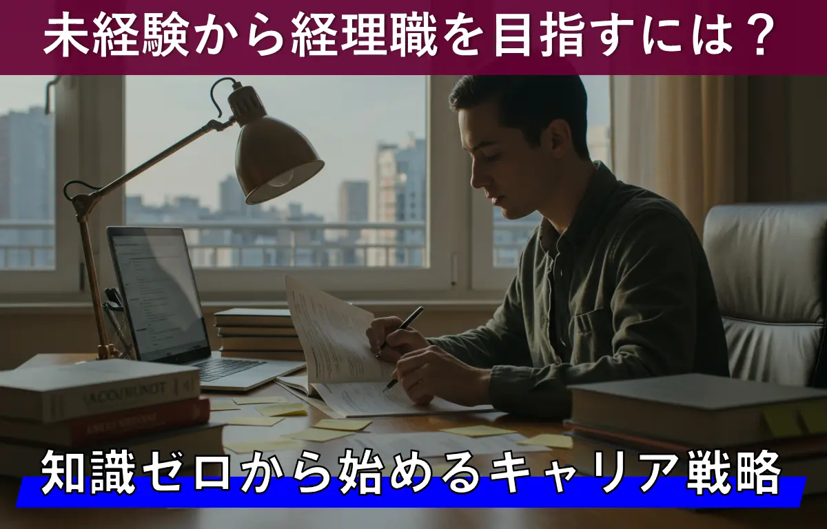 未経験から経理職を目指すには？知識ゼロから始めるキャリア戦略