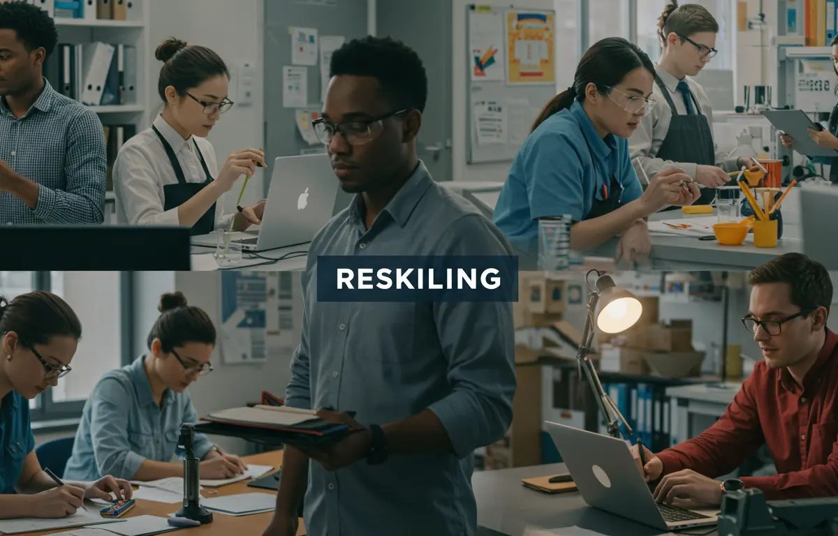 職業別のリスキリング事例