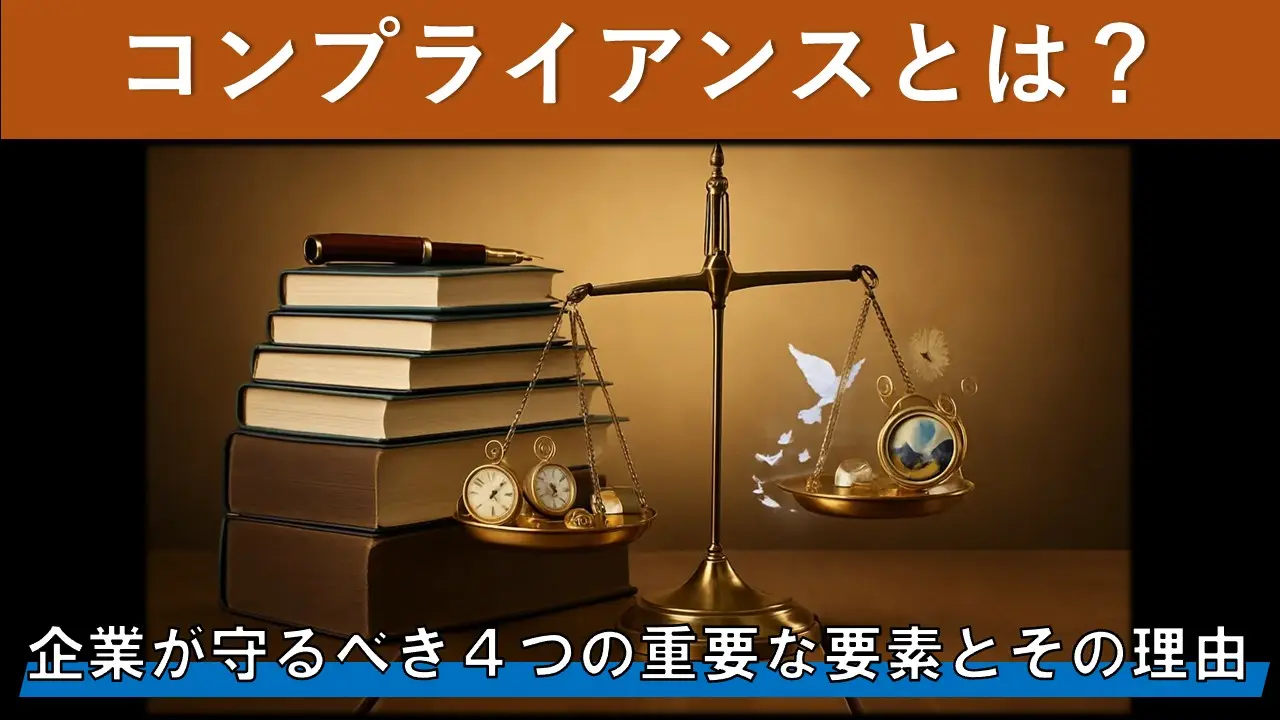 コンプライアンスとは？企業が守るべき４つの重要な要素とその理由