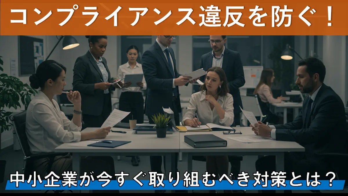 コンプライアンス違反を防ぐ！中小企業が今すぐ取り組むべき対策