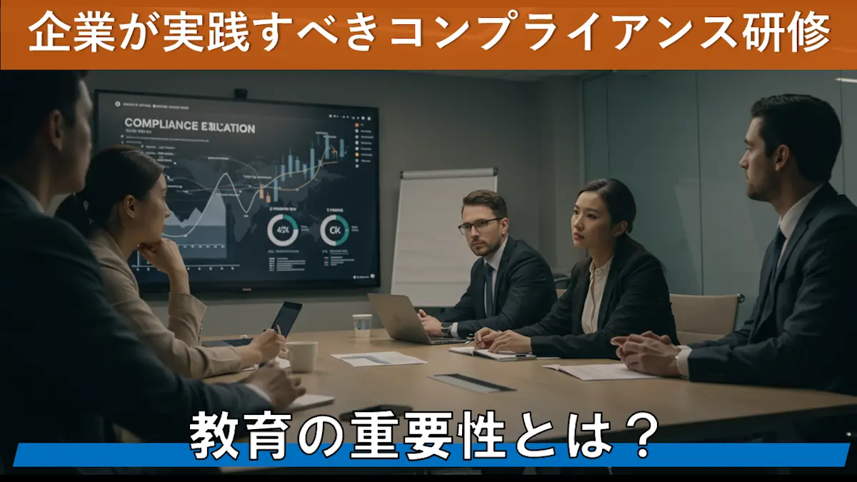 コンプライアンス教育の重要性とは？企業が実践すべき研修
