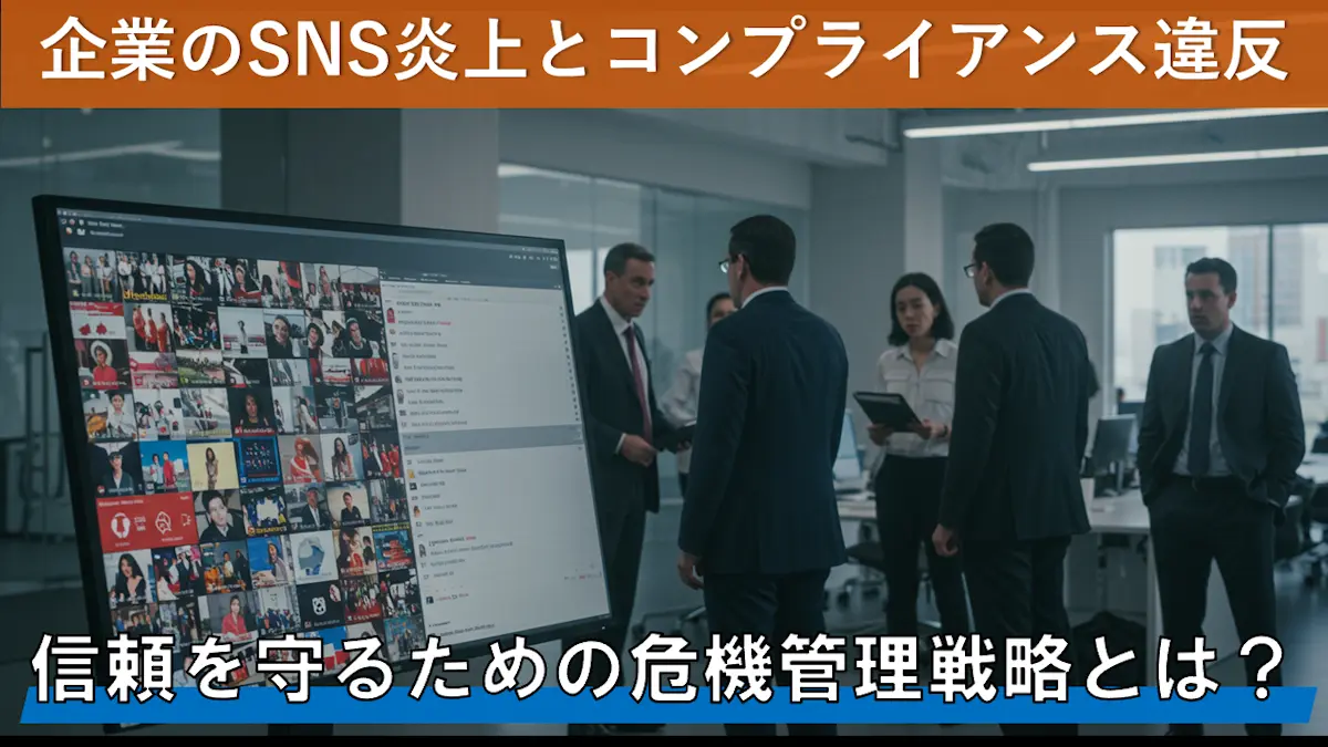 企業のSNS炎上とコンプライアンス違反：信頼を守るための危機管理戦略