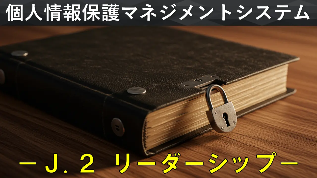 個人情報保護マネジメントシステム構築・運用指針を徹底解説　－「J.2 リーダーシップ」編－